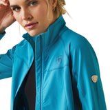 Ariat Women's Agile Softshell Jacket, Mosaic Blue - Ariat - Equiluxe Tack