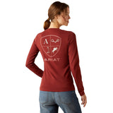 Ariat Women's EQ Icons Long Sleeve Tee – Soft, Comfortable, Stylish Barn Wear - Ariat - Equiluxe Tack
