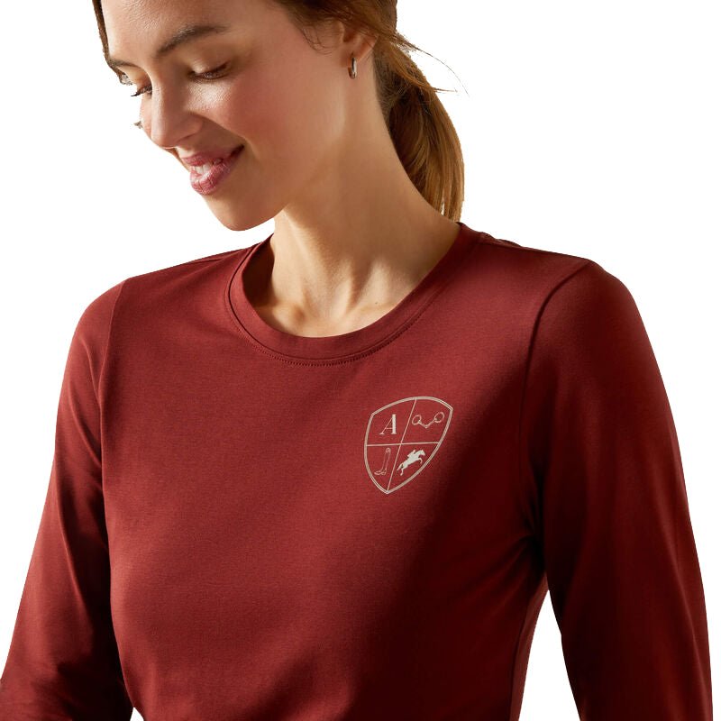 Ariat Women's EQ Icons Long Sleeve Tee – Soft, Comfortable, Stylish Barn Wear - Ariat - Equiluxe Tack