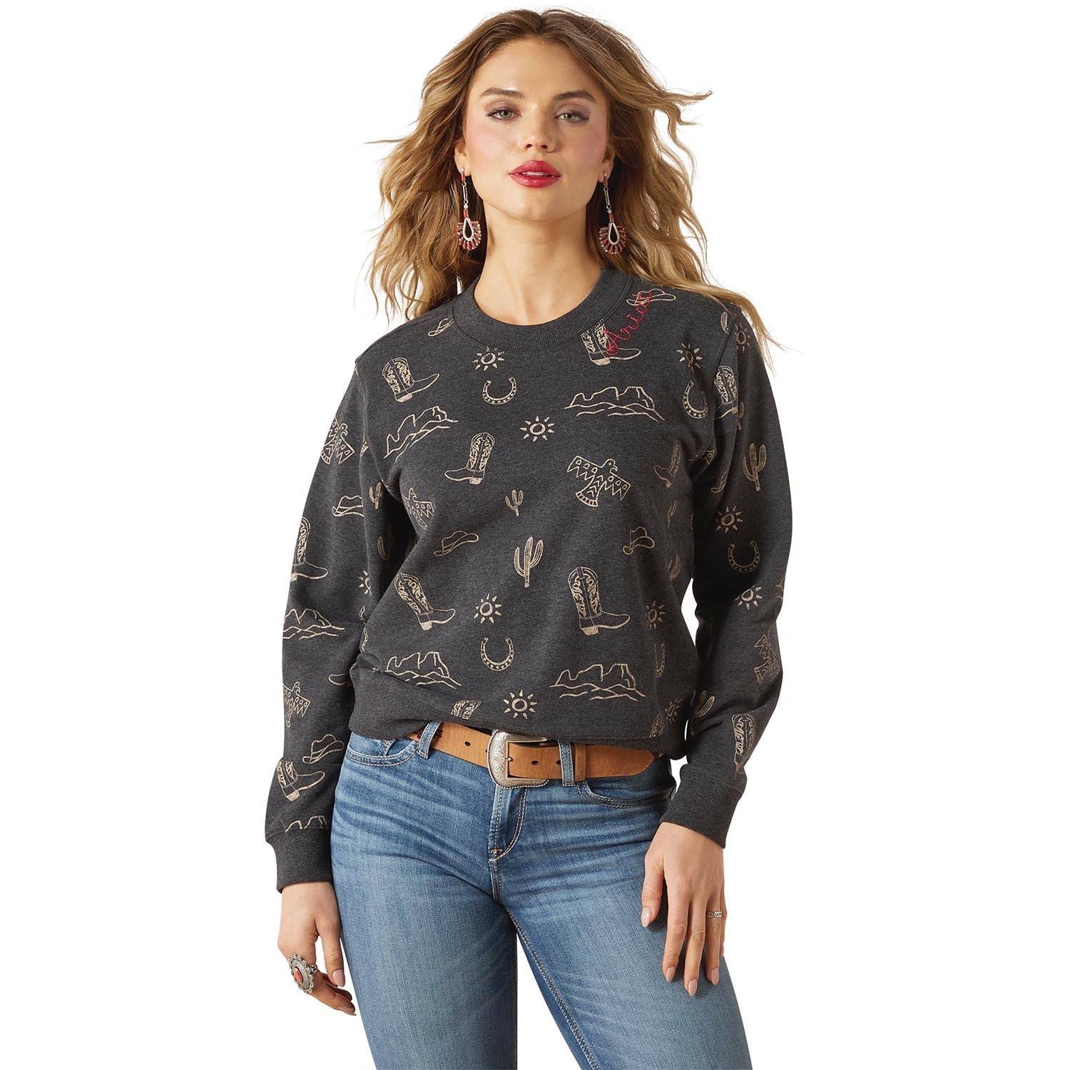 Ariat Womens Essential Crew Sweatshirt - Ariat - Equiluxe Tack