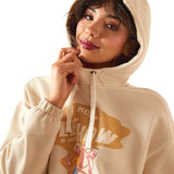 Ariat Womens Essential Sendero "Yeehaw" Oversized Graphic Hoodie – Casual Texas-Inspired Pullover