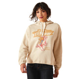 Ariat Womens Essential Sendero "Yeehaw" Oversized Graphic Hoodie – Casual Texas-Inspired Pullover
