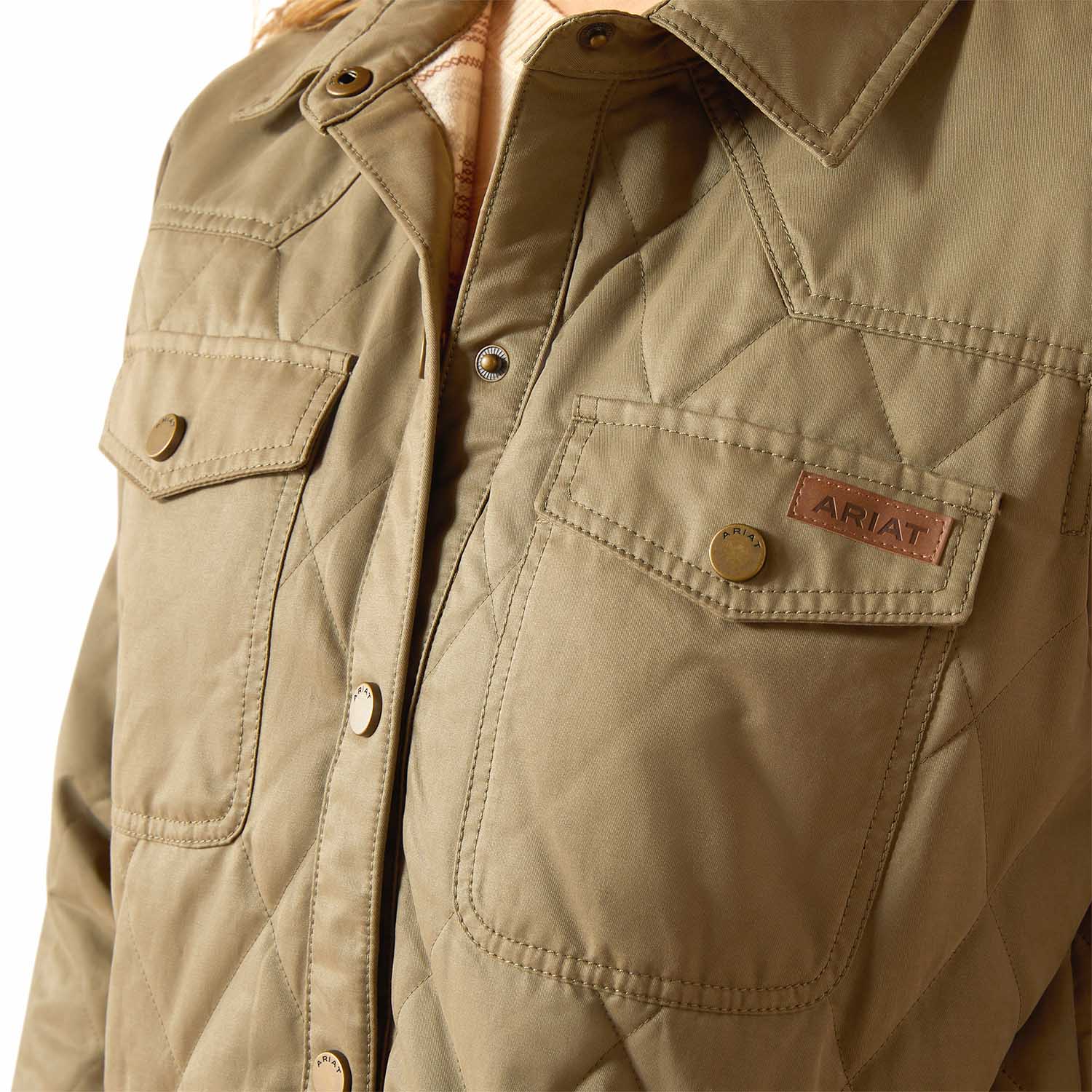 Ariat Womens Grizzly Quilted Barn Jacket – Warm Wind - Resistant Fleece - Lined Workwear Jacket - Ariat - Equiluxe Tack
