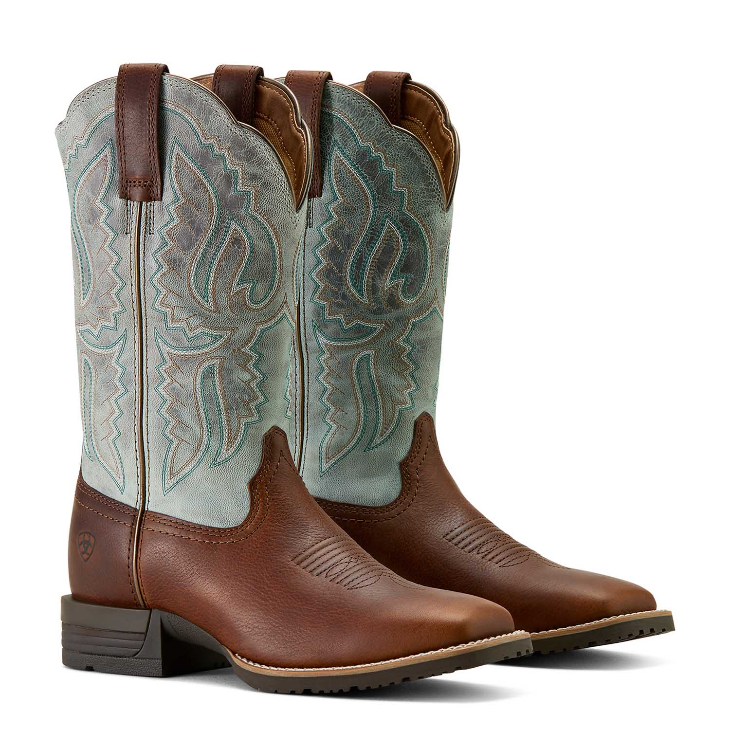 Ariat Womens Hybrid Ranchwork Wide Square Toe Leather Western Work Boot - Ariat - Equiluxe Tack
