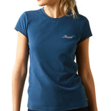Ariat Women's Logo Script T-Shirt, Deep Petroleum - Ariat - Equiluxe Tack