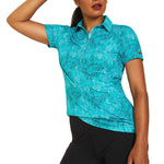 Ariat Women's Motif Polo Shirt, Viridian Green - Ariat - Equiluxe Tack