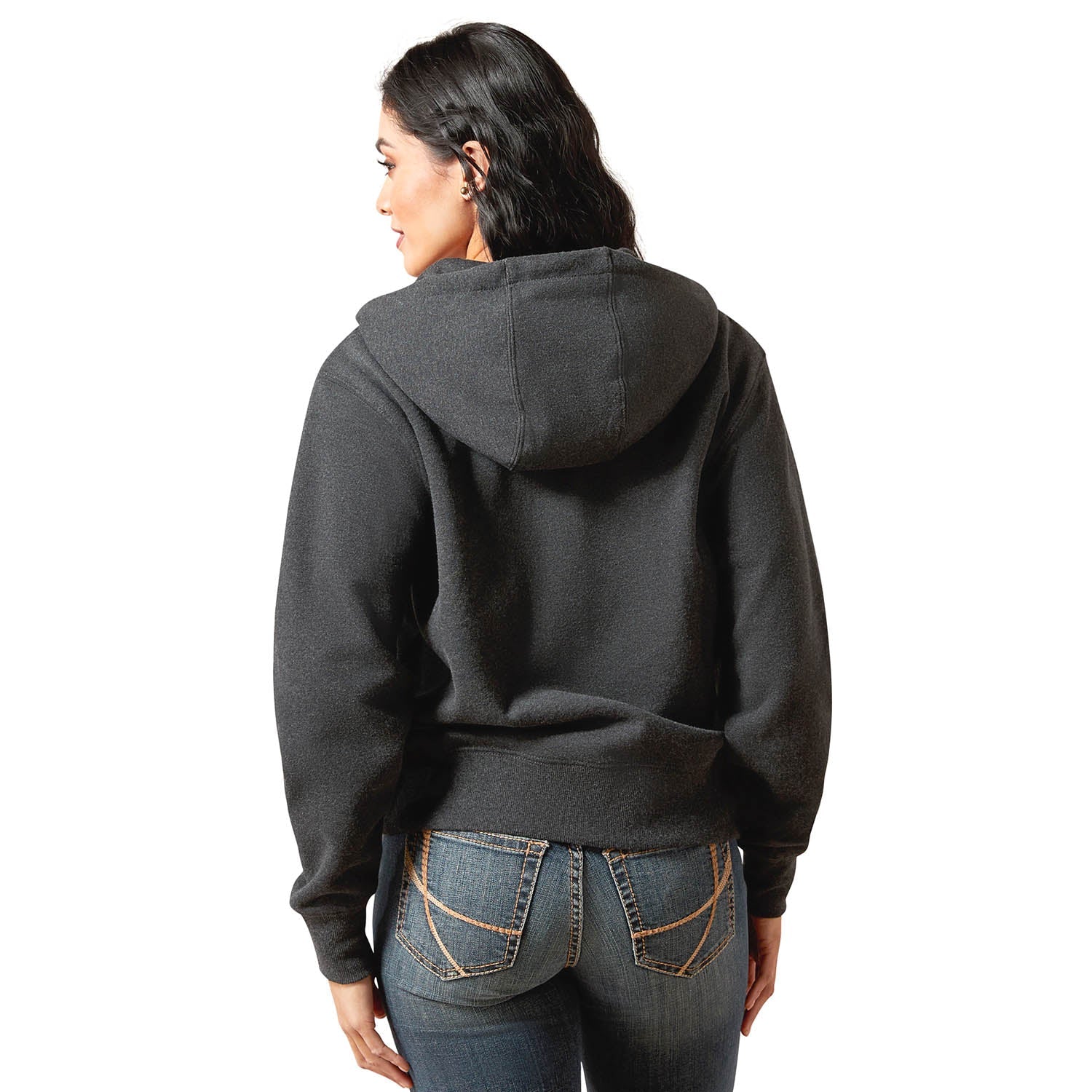 Ariat Womens Stitched Horseshoe Full Zip Hoodie - Ariat - Equiluxe Tack