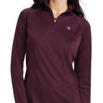 Ariat Womens Sunstopper 2.0 1/4 Zip Long Sleeve Baselayer - Ariat - Equiluxe Tack
