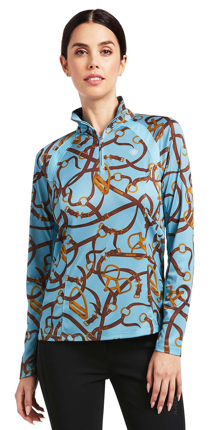 Ariat Womens Sunstopper 2.0 1/4 Zip Long Sleeve Baselayer - Ariat - Equiluxe Tack