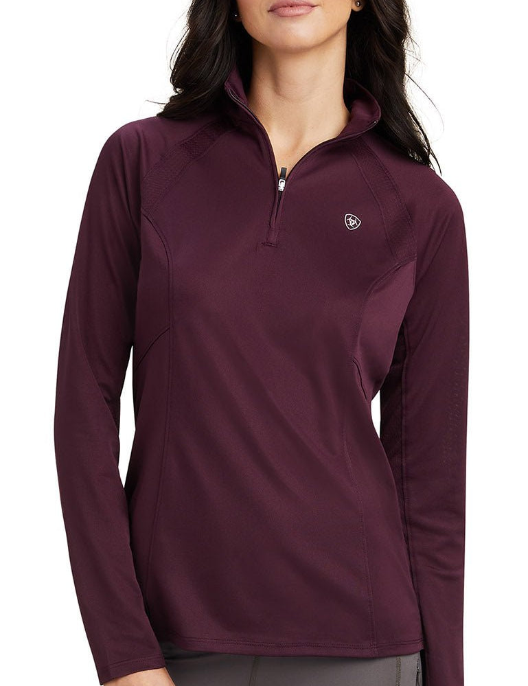 Ariat Womens Sunstopper 2.0 1/4 Zip Long Sleeve Baselayer - Ariat - Equiluxe Tack