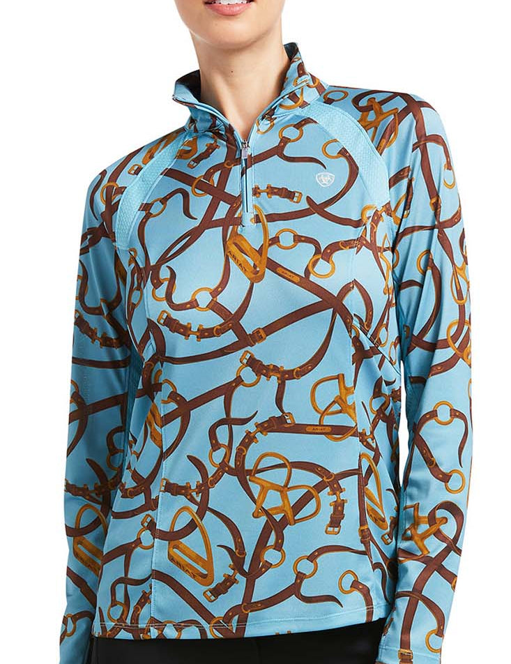 Ariat Womens Sunstopper 2.0 1/4 Zip Long Sleeve Baselayer - Ariat - Equiluxe Tack