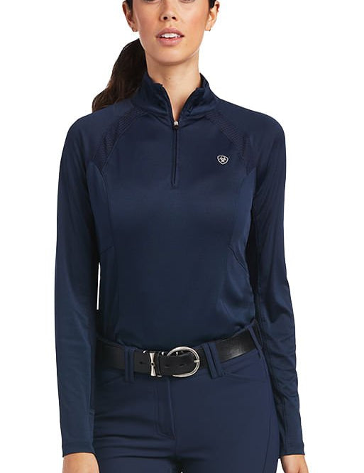 Ariat Womens Sunstopper 2.0 1/4 Zip Long Sleeve Baselayer - Ariat - Equiluxe Tack