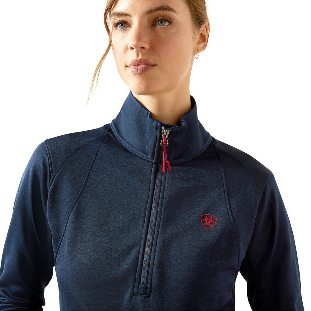 Ariat Womens Team EQ 1/4 Zip Pullover – Lightweight Fleece Riding Pullover - Ariat - Equiluxe Tack