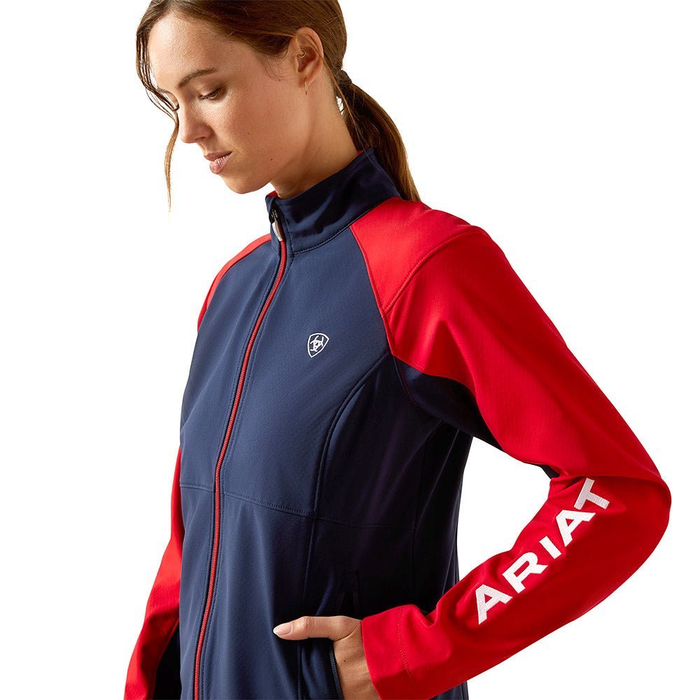 Ariat Womens Team EQ Softshell Riding Jacket – Fleece Lined, Wind & Water Resistant - Ariat - Equiluxe Tack