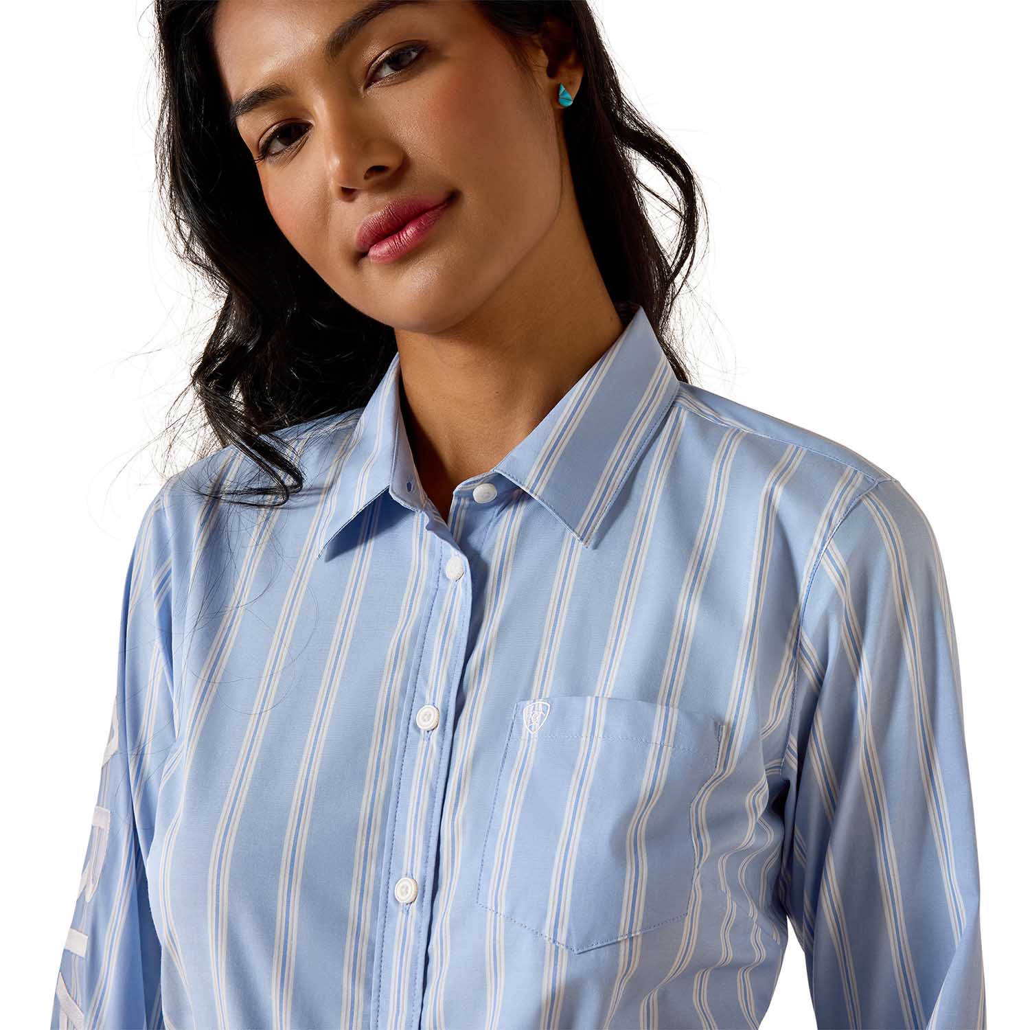 Ariat Women’s Team Kirby Performance Shirt – Stretch Poplin, Athletic Fit - Ariat - Equiluxe Tack