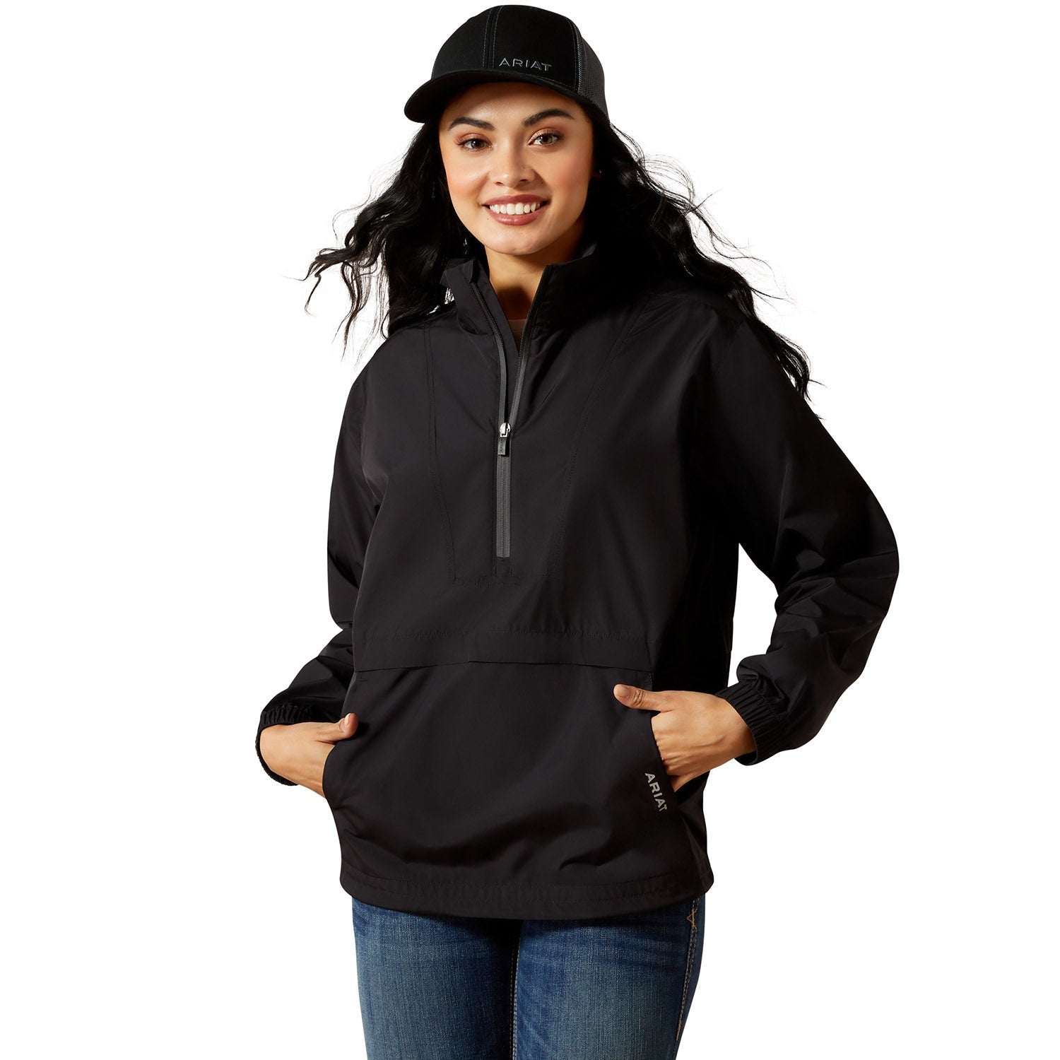 Ariat Women's Whisper Pullover Jacket – Lightweight Water - Repellent Windbreaker - Ariat - Equiluxe Tack