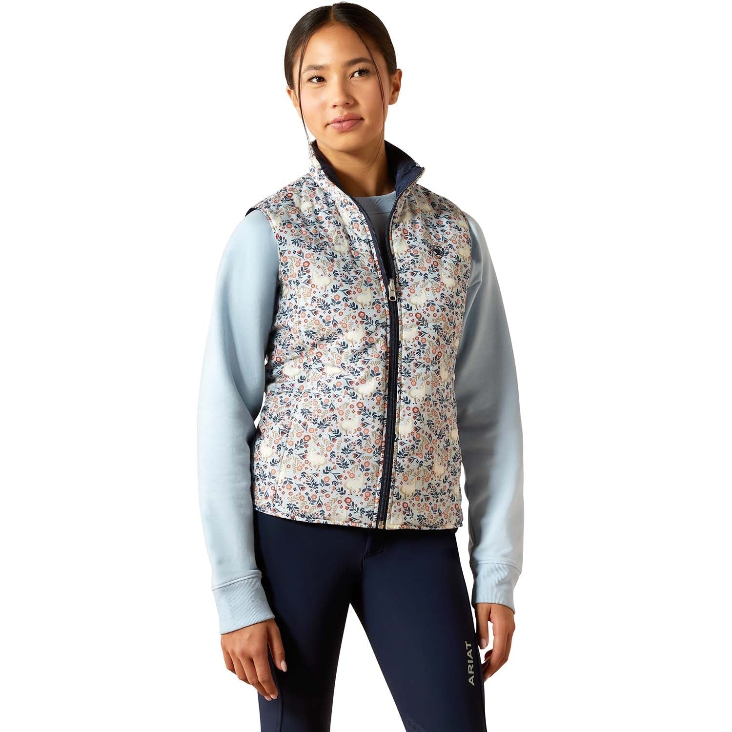 Ariat Youth Bella Reversible Insulated Riding Vest – Lightweight & Warm - Ariat - Equiluxe Tack