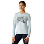 Ariat Youth Happy Long Sleeve Shirt – Organic Cotton Kids Equestrian Tee for Horse Lovers - Ariat - Equiluxe Tack