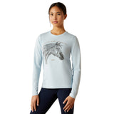 Ariat Youth Happy Long Sleeve Shirt – Organic Cotton Kids Equestrian Tee for Horse Lovers - Ariat - Equiluxe Tack