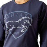 Ariat Youth Liberty Jump Long Sleeve Equestrian Shirt – Organic Cotton, Comfortable Riding Tee for Kids - Ariat - Equiluxe Tack
