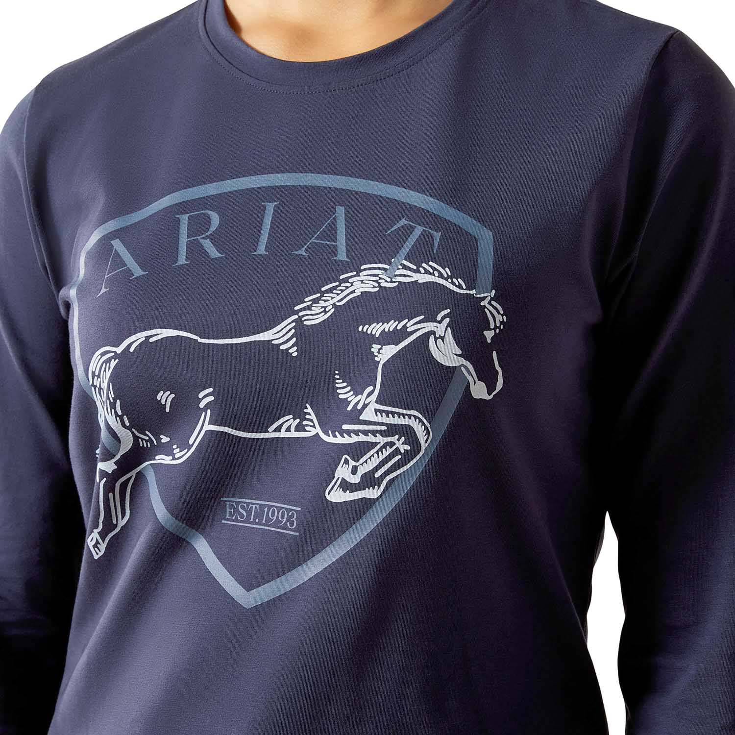 Ariat Youth Liberty Jump Long Sleeve Equestrian Shirt – Organic Cotton, Comfortable Riding Tee for Kids - Ariat - Equiluxe Tack