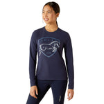 Ariat Youth Liberty Jump Long Sleeve Equestrian Shirt – Organic Cotton, Comfortable Riding Tee for Kids - Ariat - Equiluxe Tack