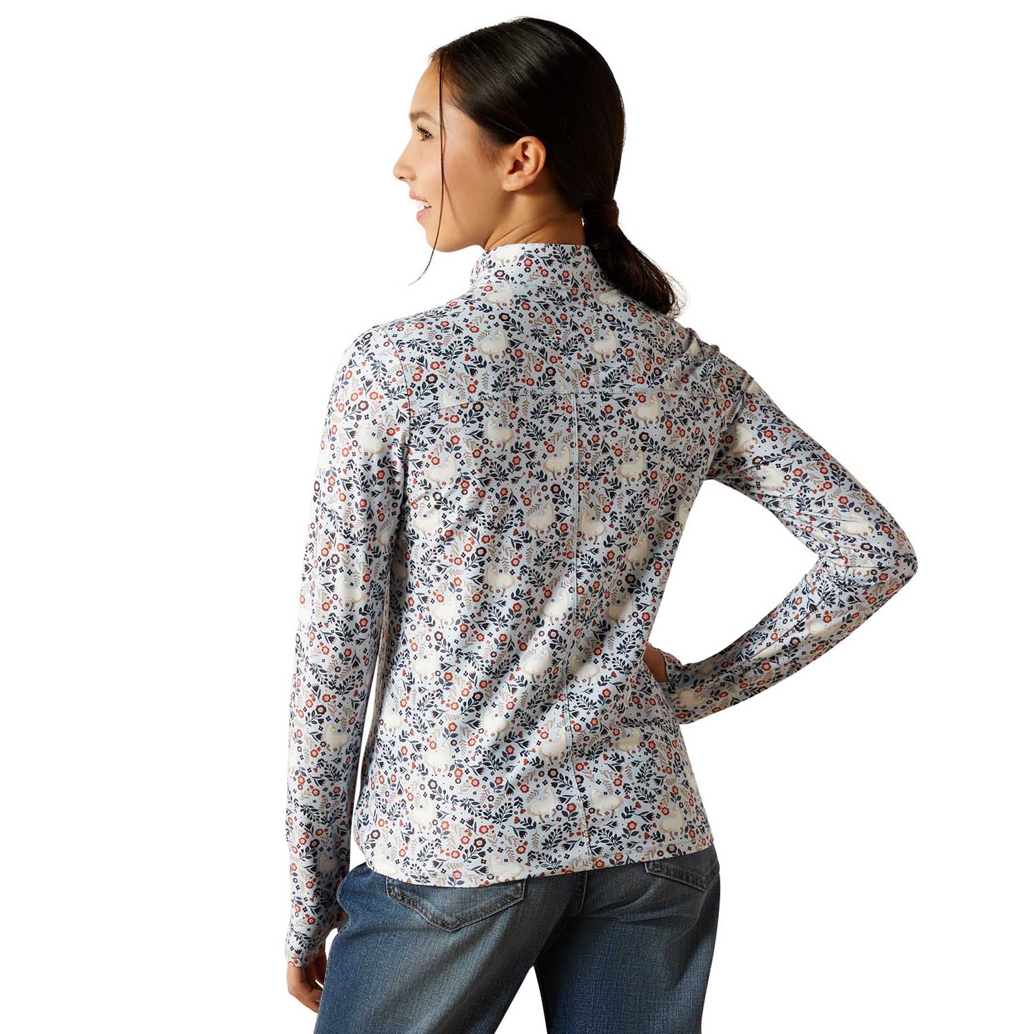 Ariat Youth Lowell 3.0 1/4 Zip Performance Baselayer - UV Protection and Thumbholes - Ariat - Equiluxe Tack