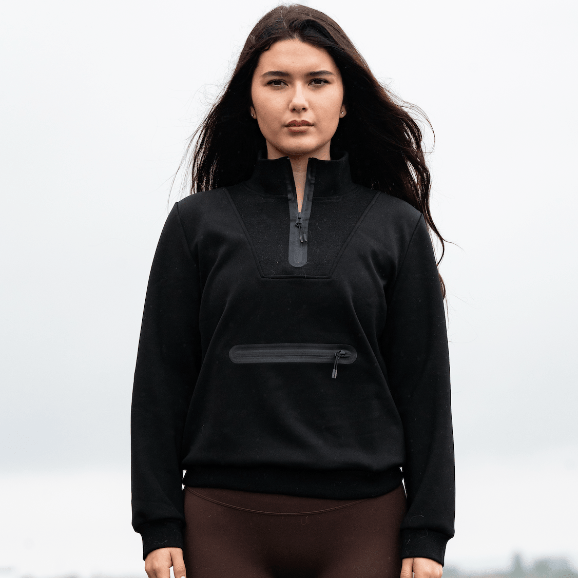 ARMATEQ TECH FLEECE QUARTER ZIP - BLACK - ARMATEQ - Equiluxe Tack