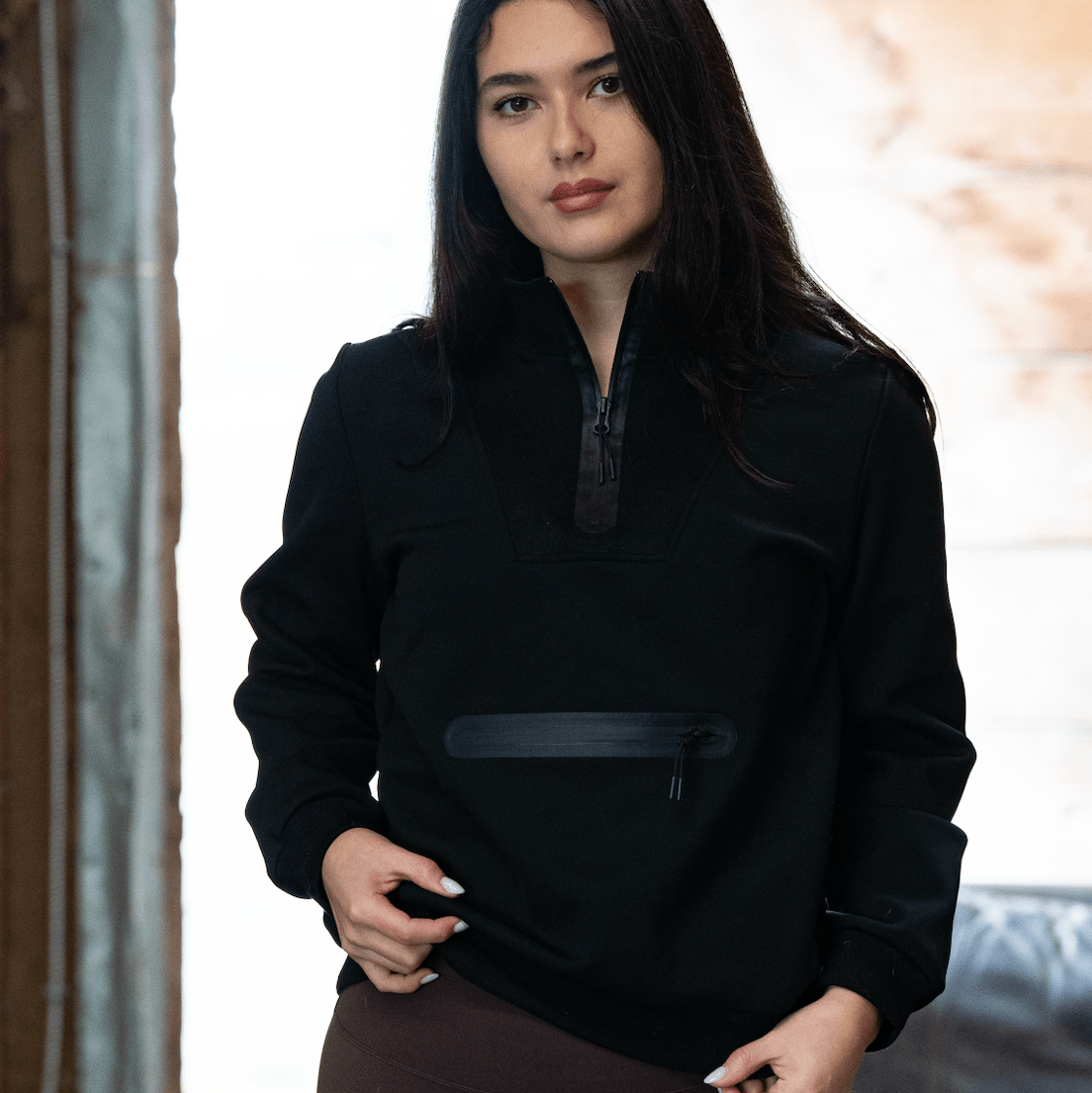 ARMATEQ TECH FLEECE QUARTER ZIP - BLACK - ARMATEQ - Equiluxe Tack
