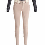 Beige Mid - Weight Winter Knee Patch Breeches - CorrectConnect - Equiluxe Tack