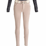 Beige Mid - Weight Winter Knee Patch Breeches - CorrectConnect - Equiluxe Tack