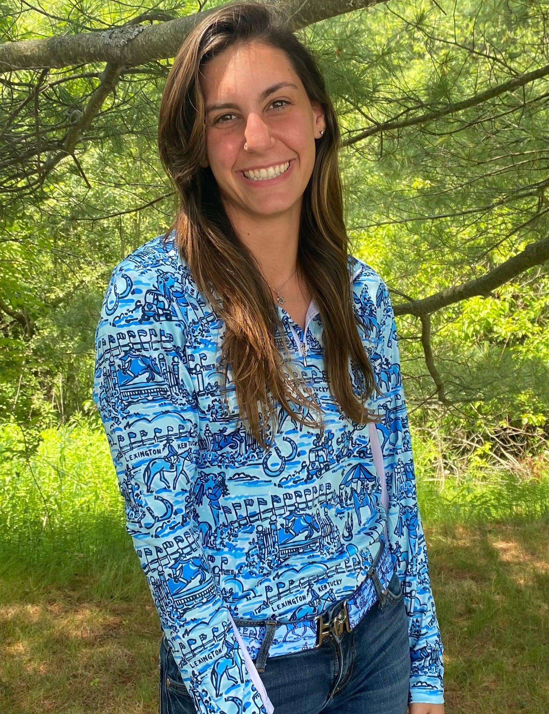 Belle & Bow Adult Long Sleeve sun shirt - BelleandBow - Equiluxe Tack
