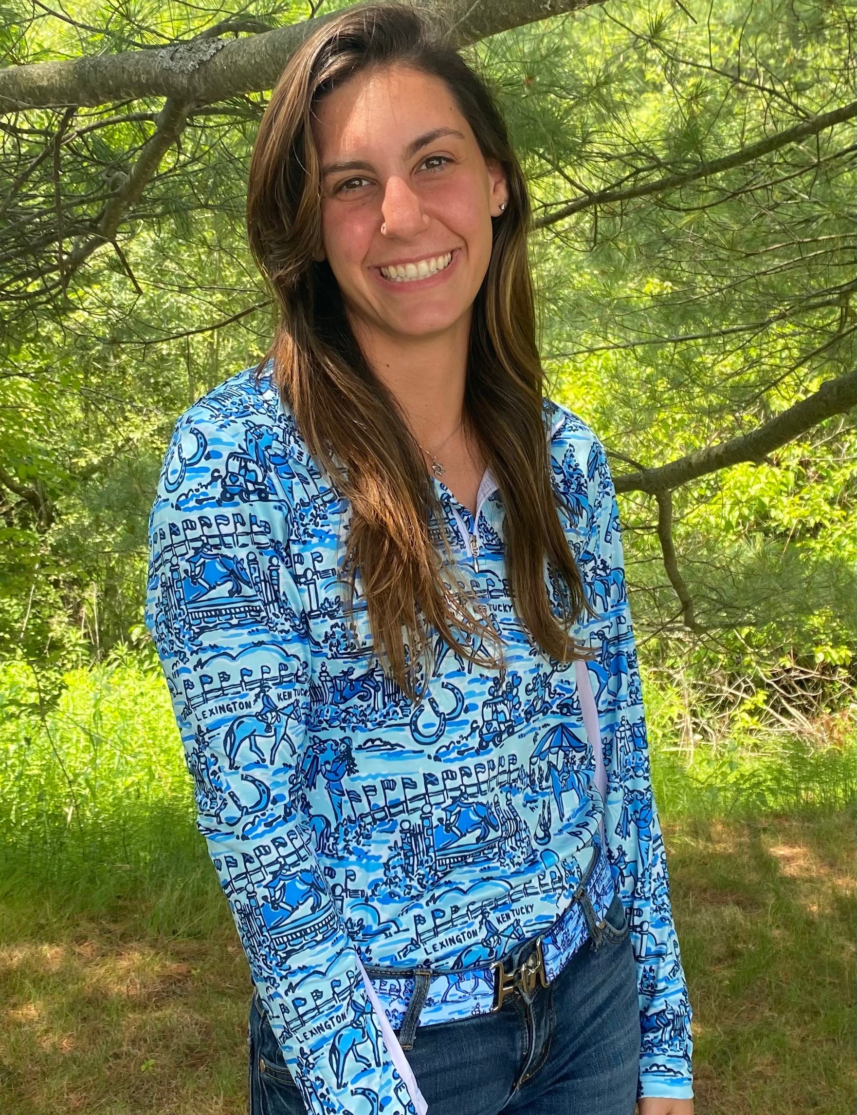 Belle & Bow Adult Long Sleeve sun shirt - BelleandBow - Equiluxe Tack