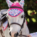 Belle & Bow Footprints and Day of the Dead Pony Bonnet - Belle & Bow - Equiluxe Tack