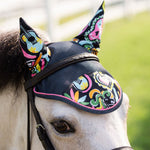 Belle & Bow Footprints and Day of the Dead Pony Bonnet - Belle & Bow - Equiluxe Tack