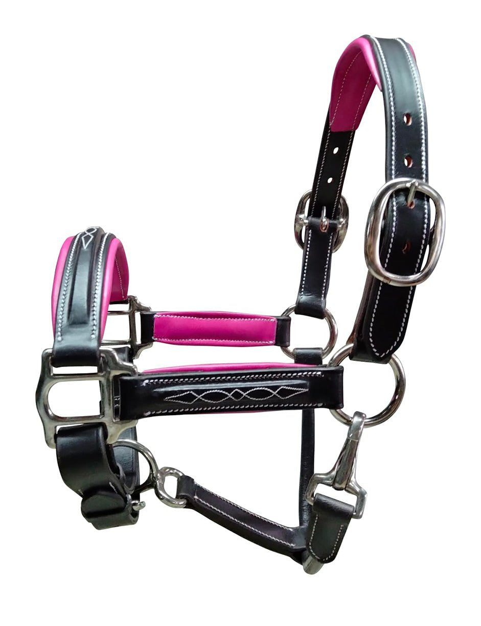 Belle & Bow Leather Pony Padded Halter - BelleandBow - Equiluxe Tack