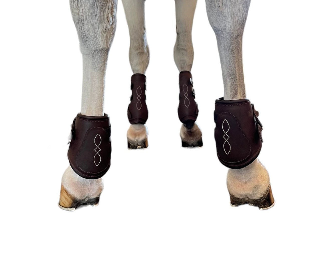 Belle & Bow Open Front Leather Boots - BelleandBow - Equiluxe Tack