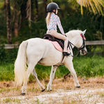 Belle & Bow Schooling jodphurs tan with footprints - BelleandBow - Equiluxe Tack