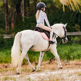 Belle & Bow Schooling jodphurs tan with footprints - BelleandBow - Equiluxe Tack