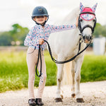 Belle & Bow Schooling jodphurs tan with footprints - BelleandBow - Equiluxe Tack