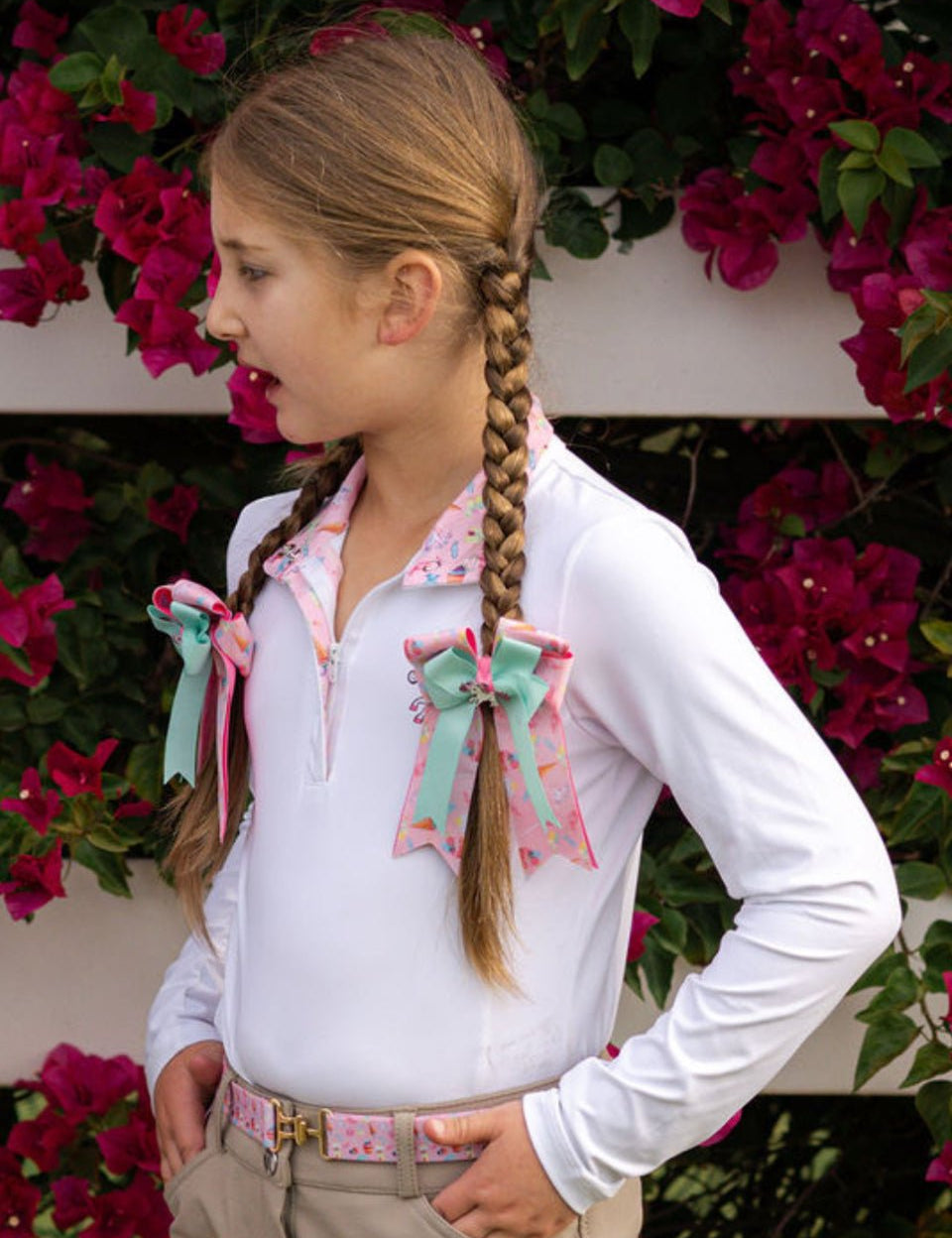 Belle & Bow Show Shirt Long Sleeve - Belle & Bow - Equiluxe Tack