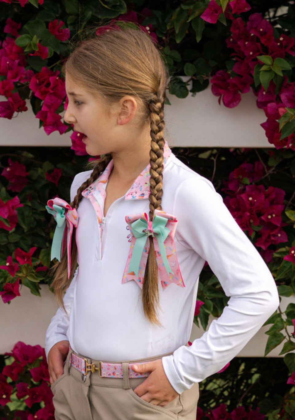 Belle & Bow Show Shirt Long Sleeve - Belle & Bow - Equiluxe Tack