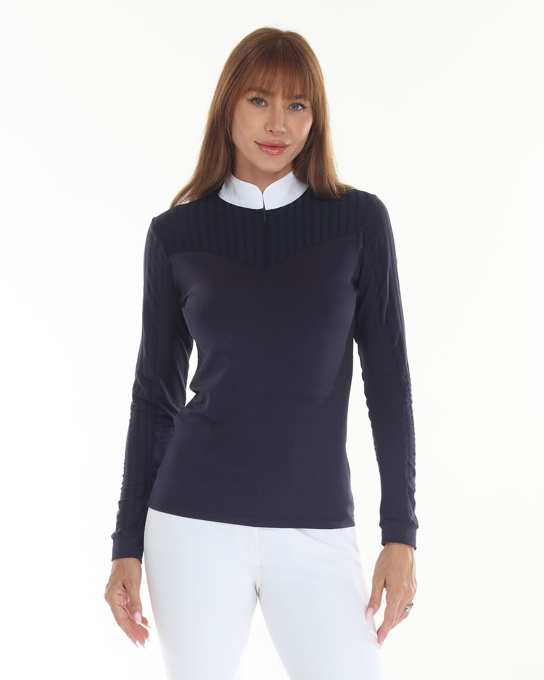 BellEq LOLLY Show Shirt - Long Sleeve - BellEq™ Equestrian Apparel - Equiluxe Tack