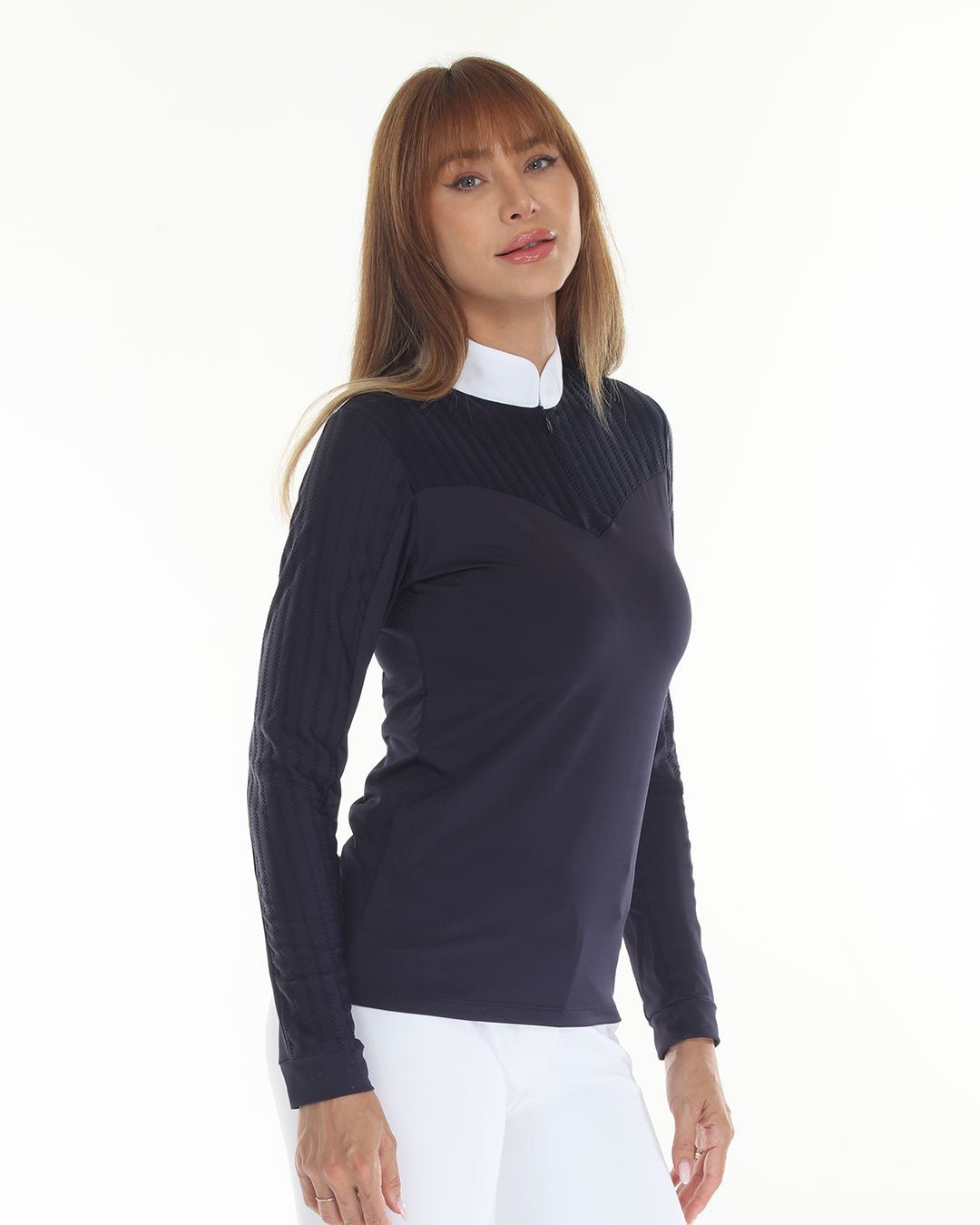 BellEq LOLLY Show Shirt - Long Sleeve - BellEq™ Equestrian Apparel - Equiluxe Tack