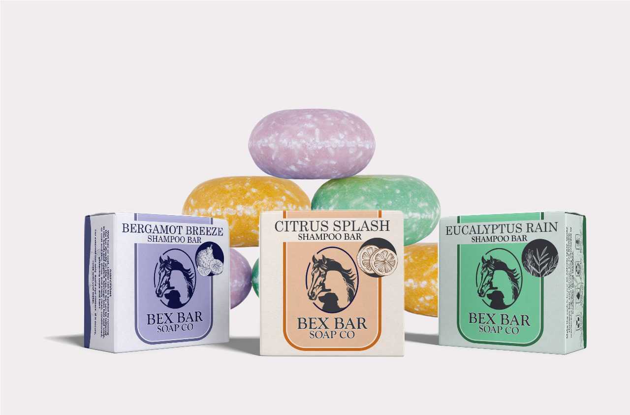 Bex Bar All Natural Shampoo Bar - 3 pack - Kensington - Equiluxe Tack