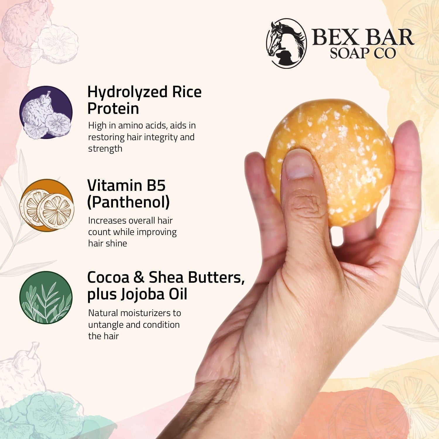 Bex Bar All Natural Shampoo Bar - 3 pack - Kensington - Equiluxe Tack