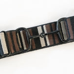 Black and Brown - 1.5" Black Snaffle Elastic Belt - Ellany Equestrian - Equiluxe Tack