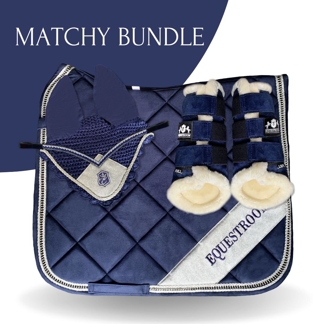 Blue Astra Saddle Pad Set - Equestroom - Equiluxe Tack