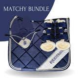 Blue Astra Saddle Pad Set - Equestroom - Equiluxe Tack