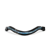 Blue Jean Ombre Fade Wave Snap Browband - Halter Ego® - Equiluxe Tack